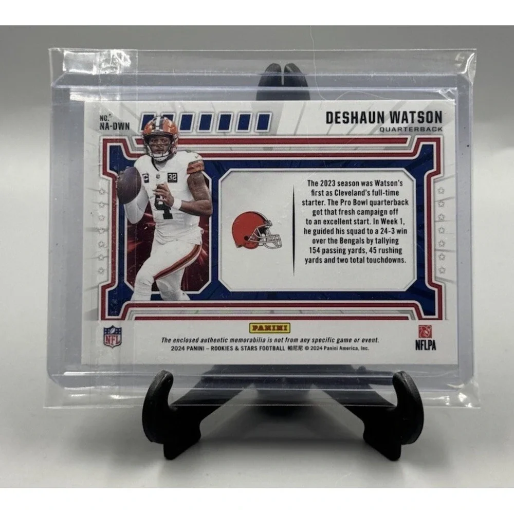 /399 DESHAUN WATSON 2024 Rookies & Stars NFL Authentic Patch Longevity SP Browns